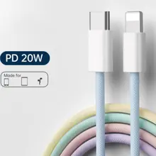 Dây Cáp Sạc Nhanh 20W Bọc Dù Type-C To lP Hỗ Trợ Sạc Nhanh - Cho ĐT 6/6s/7/8/Plus/X/XS/11/12/13/14/15/16/Pro/Max
