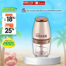 Máy Xay Thịt OSAKA Nhật Bản, Máy Xay Thực Phẩm Thịt Cá Nhà Bếp Dung Tích 750ML, Bảo Hành 12 Tháng