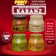 Kem Ủ tóc Collagen Karanz 1000ml giúp phục hồi và tái tạo tóc khỏe