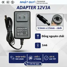 Nguồn Adapter 12v3a - Jack 5.5mm x 2.5mm (rãnh) - Sạc 12v 3a cho camera wifi,...