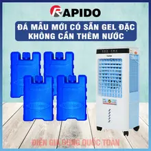 ( Sẵn Gel Đặc) Combo 4 viên đá khô Rapido dùng cho quạt điều hòa , Đá khô gel hộp nhựa