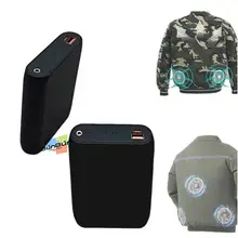 Box vỏ mạch sạc dự phòng 4cell 21700 sạc nhanh PD 20W có điện áp đầu ra điều chỉnh 9-12VDC cho áo điều hòa chân cắm tròn