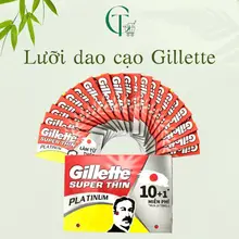 Hộp lưỡi dao cạo râu, lưỡi lam Gillette Super Thin hộp 10 +