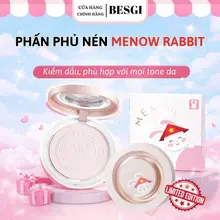 [CHUẨN HÃNG] Phấn phủ MENOW Rabbit Compact Powder phấn nén kiềm dầu chống nước che phủ hoàn hảo Besgi Beauty