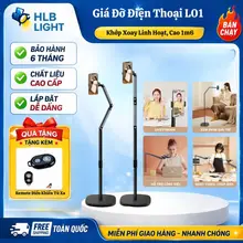 Giá Đỡ Điện Thoại, Giá Đỡ Chữ Z L01 HLB Light Xoay 360° Cao 1m6-Chân Đế Nặng-Livestream-Quay Video