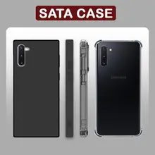 Ốp lưng cho Samsung Galaxy Note 10 / Note 10 Plus / Note 10+ trong suốt chống sốc, đen nhám tpu cho điện thoại