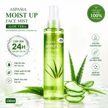[Chính hãng] Xịt khoáng dưỡng trắng da giữ ẩm Aspasia Moist Up Face Mist Nha đam Hàn Quốc 150ml