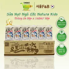 [05/2027] Thùng 24 Hộp Sữa Hạt Ngũ Cốc Dinh Dưỡng Cho Bé Nature Kids (KHÔNG ĐẬU NÀNH) Hàn Quốc 140ml