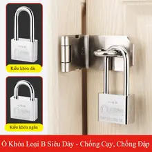 DLIGHT ổ khóa inox thép không gỉ bền chắc dùng cho cửa nhà và vali du lịch giúp tăng an toàn hạn chế cạy phá cắt và cưa