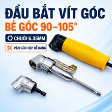 Đầu Chuyển Hướng Bắt Vít Góc 90–105° Chân Lục Giác 6,35mm, Phụ Kiện Máy Bắn Vít Máy Khoan Loại Ngắn/Dài