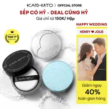 [HIWON x KATO-KATO] Phấn Phủ Kiềm Dầu Cố Định Nền Mỏng Nhẹ, Lâu Trôi, Chống Nước & Mồ Hôi, Giữ Nền Tự Nhiên