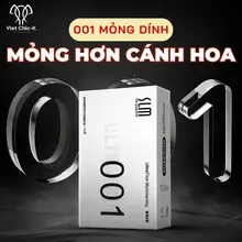 [Che tên] Bao cao su 0.01mm 5in1 size 52mm siêu mỏng gel trơn dai giao hàng kín đáo