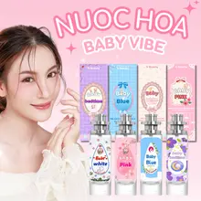 [ 3c 30ml tặng 3 nước hoa 20ml ] nước hoa phấn rôm em bé baby nội địa thái - hương thơm phấn dịu nhẹ thoang thoảng