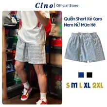 [DEAL SỐC] Quần Short Kẻ Caro Nữ Nam Dáng Suông HOT TREND-năng động, thoáng mát mùa hè đi biển, đi du lịch