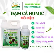 Đạm cá Humic Cô Đặc - Minh Khôi Bio | Bật chồi, xanh lá, lớn trái, kích rễ, cải tạo đất, tăng năng suất | 1l, 5l