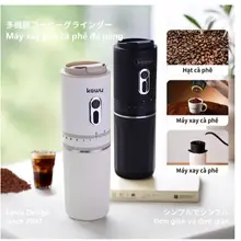 kawu Máy pha cà phê cầm tay mini usb 3 trong 1 Không dây cà phê phin 1300mAh Tiện lợi khi đi du lịch