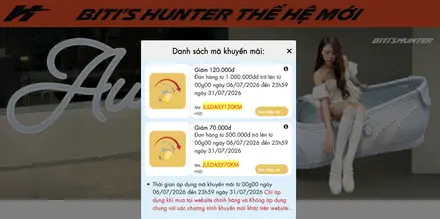 Biti's Ưu Đãi Mã Giảm Giá Tháng 7 – Tiết Kiệm Đến 120.000đ