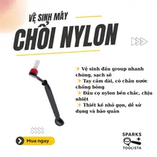Cọ 2 đầu chuyên dụng cho vệ sinh máy pha cà phê
