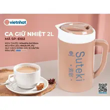 Ca đựng nước giữ nhiệt cao cấp nhựa Việt Nhật gọn nhẹ, thiết kế hiện đại - Hằng Đồng Nát