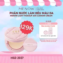 Phấn nước trang điểm làm đều màu da MENOW Light Makeup Air Cushion Cream Pink Series 12gr