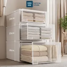 Hộp Ngăn Kéo Đựng Quần Áo 45L Enoda Home, Hộp Lưu Trữ Đồ Đạc Dạng Ngăn Kéo Nhựa Cao Cấp Dày Dặn Q006
