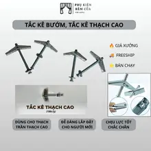 [ SIÊU CHỊU LỰC ] Tắc Kê Bướm, Tắc Kê Thạch Cao, Tắc Kê Sắt Nở Cánh Bật Lò Xo - Dài 5CM Dày Dặn
