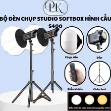 Bộ Đèn Studio Chụp Ảnh Softbox Hình Cầu - Quay Phim - Livestream - Siêu Sáng - Chính Hãng HD Design