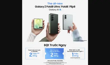 Samsung Galaxy Z Fold8 & Z Flip8 – Pre-order Ưu Đãi Đến 8 Triệu