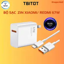 sạc nhanh  67w xiaomi chính hãng TBITOT, Sạc nhanh  67w kèm dây sạc  Type C
