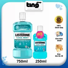 Nước Súc Miệng Listerine Cool Mint THÁI LAN Bộ Đôi 2 chai (750ml + 250ml)