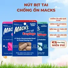 Hộp 5 đôi nút bịt tai chống ồn Mack's Ultra Soft dành cho ngủ ngon