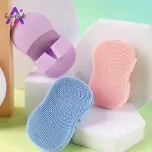 🌿Luxelink🌿Bàn chải rửa mặt silicon- Bàn chải tẩy tế bào chết làm sạch lỗ chân lông nhỏ gọn