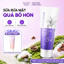 Sữa Rửa Mặt Cho Da Dầu Mụn BONNE MINE Chiết Xuất Quả Bồ Hòn Gel Rửa Mặt Làm Sạch Sâu, Kiềm Dầu 100g