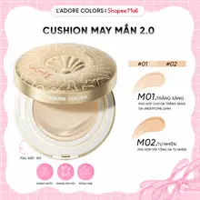 Phấn Nước May Mắn L'ADORE COLORS 2.0 - Cushion Chống Nước, Bền Màu, Lâu Trôi, Mỏng Nhẹ 12g