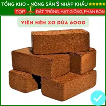 Đất Trồng Cây Đất Nén Xơ Dừa Hữu Cơ Mềm Xốp, Giữ Ẩm Tốt, Thích Hợp Trồng Rau, Hoa, Cây Cảnh