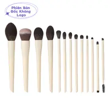 Bộ cọ trang điểm 13 cây gỗ tự nhiên - Lông cọ cao cấp êm mượt, cán cầm đẹp - Hàng chính hãng 100%, giao hàng hỏa tốc trong ngày - Cọ nobrand