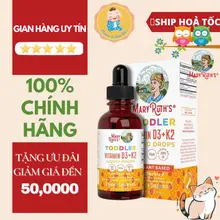 [Mẫu mới][Chính Hãng][Mỹ] Vitamin D3K2 Mary Ruth cho bé