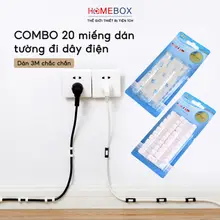Miếng Dán Tường 3M Đi Dây Điện, Nẹp Giữ Dây Điện Kẹp Dây Sạc Điện Thoại Máy Tính Đa Năng Tiện Lợi
