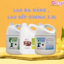 Nước lau bếp, tủ lạnh, bàn ăn, lau kính, xịt phòng đa năng Orenji tinh dầu cam / quế / bạc hà 3,8l
