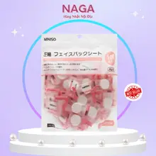 MẶT NẠ ♥𝑭𝑹𝑬𝑬𝑺𝑯𝑰𝑷♥ GÓI 100 VIÊN Mặt Nạ Viên Giấy Nén Miniso Nhật Bản