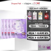 Mặt nạ thạch Glass Skin Hydrogel Glow cấp ẩm sâu, da căng mịn mướt, hiệu ứng chỉ sau 90 phút L'Oreal Paris