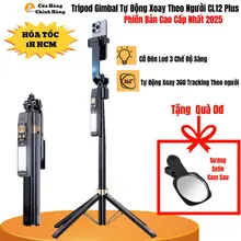 Tripod Gimbal Điện Thoại Latech Cl12Plus Chống Rung Xoay 360 Độ Tự Động Di Chuyển Theo Người TrackingHello Store