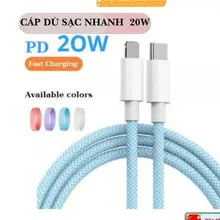 Dây cáp sạc 18W 20W Bảo Vệ Chống Đứt Gãy Dây Sạc Cho Điện Thoại Phụ Kiện Tai Nghe Bluetooth Cáp Sạc