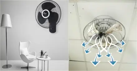 Quạt đảo trần hay quạt treo tường: Loại nào phù hợp hơn?
