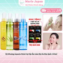 [MUA 1 TẶNG 1]Xịt Khoáng Aspasia Moist Up Cấp Ẩm Làm Dịu Da Hàn Quốc 150ml-TẶNG 1 MASK JM DERMA CARE