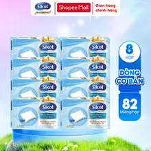 Bông tẩy trang Silcot 82 miếng/hộp thiết kế thông minh, không xơ bông bám lại siêu mềm mịn với da