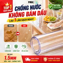 Tấm Lót Bàn Bằng Pvc Trong Suốt 0.3/1.0/1.5, Chịu Nhiệt Độ Cao, Không Ố Vàng, Dễ Vệ Sinh