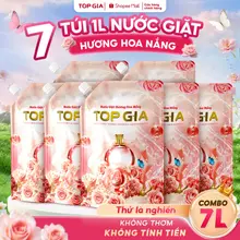 Nước Giặt Hương Hoa Nắng TOPGIA Túi 1L Đánh Bay Vết Bẩn Lưu Hương Lâu An Toàn Cho Da 0PT