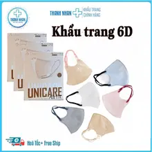 [Combo 50 Cái] Khẩu Trang 6D Mask Airfit Tấn Phát 3 Lớp Thiết Kế Thông Minh Ôm Sát Mặt (Túi 10 Cái)