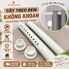 Thanh treo rèm cửa, cây treo đồ không cần khoan đục, Rèm Cửa ThanhMinhCurtain